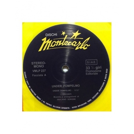 Giuliano Sorgini - Under Pompelmo (coloured) (8016158023756) виниловая пластинка - фото 3