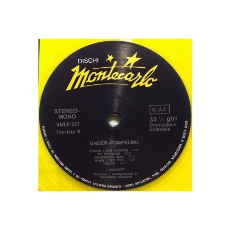 Giuliano Sorgini - Under Pompelmo (coloured) (8016158023756) виниловая пластинка - фото 4