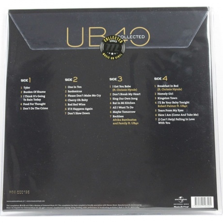 UB40 - Collected (0602557107425) виниловая пластинка - фото 2