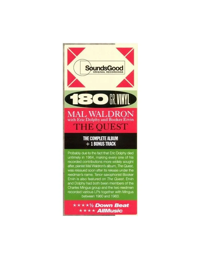 Виниловая пластинка Waldron, Mal, The Quest (8436563184550) - фото 5
