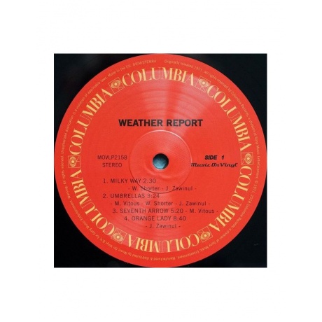 Виниловая пластинка Weather Report, Weather Report (8719262006799) - фото 4