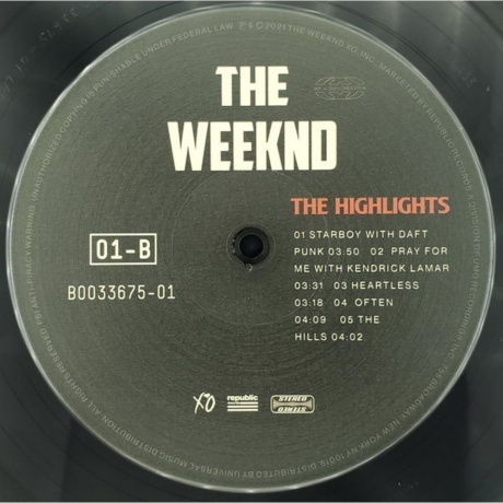 The Weeknd - The Highlights (0602435931975) виниловая пластинка - фото 6