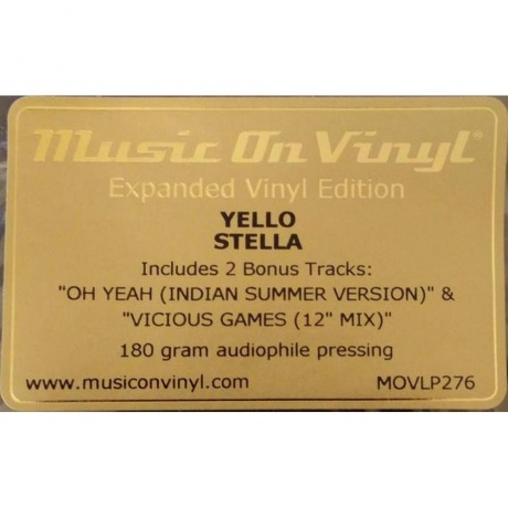 Yello, Stella (0600753463666) виниловая пластинка - фото 6