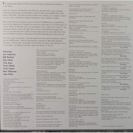 Yes - Union (8719262001220) виниловая пластинка - фото 4