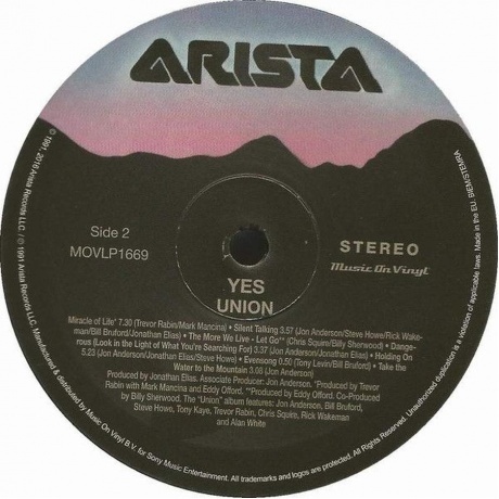 Yes - Union (8719262001220) виниловая пластинка - фото 6