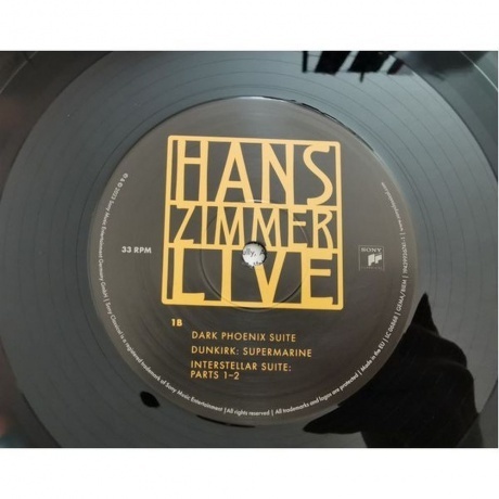 Hans Zimmer - Live (0194399367414) виниловая пластинка - фото 14