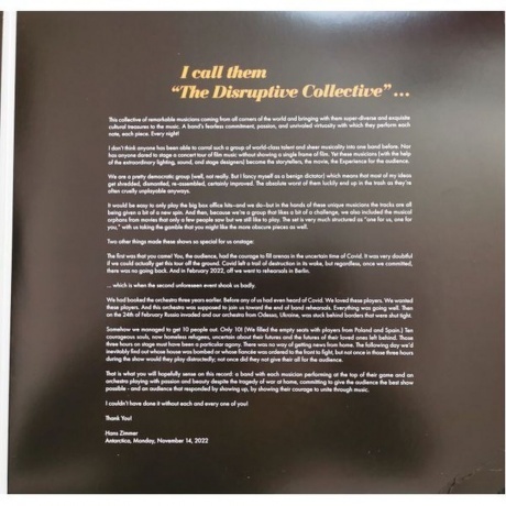 Hans Zimmer - Live (0194399367414) виниловая пластинка - фото 6