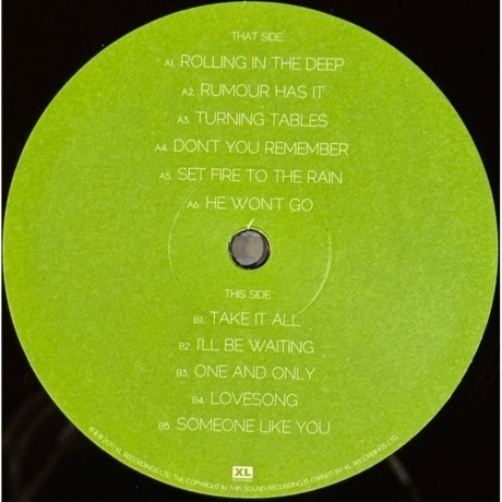 Adele - 21 (0634904052010) виниловая пластинка - фото 4