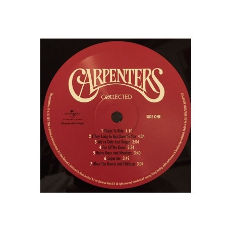 0602557536409, Виниловая пластинка Carpenters, Collected - фото 3