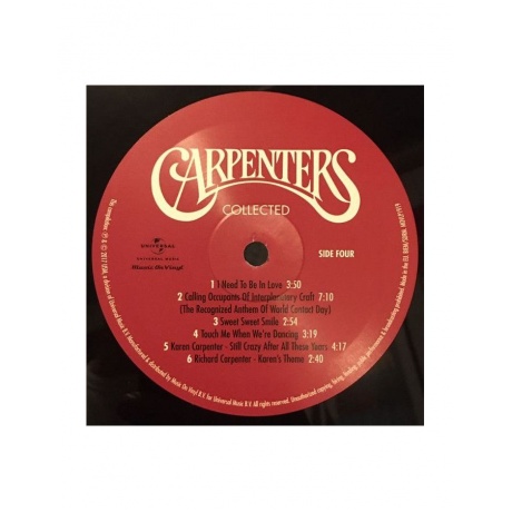 0602557536409, Виниловая пластинка Carpenters, Collected - фото 6