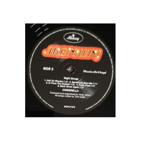 Cinderella - Night Songs (0600753649299) виниловая пластинка - фото 4