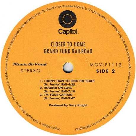 0600753486016, Grand Funk Railroad, Closer To Home виниловая пластинка - фото 5