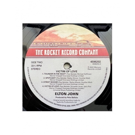 Elton John - Victim Of Love (0602445962020) виниловая пластинка - фото 4