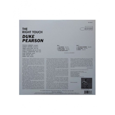 0602438798377, Виниловая пластинка Pearson, Duke, The Right Touch (Tone Poet) - фото 4