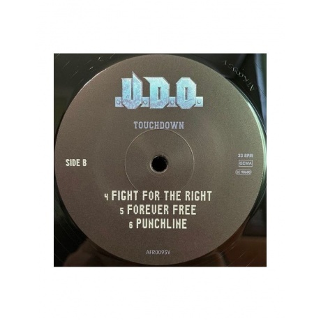 4251981704234, U.D.O., Touchdown виниловая пластинка - фото 6