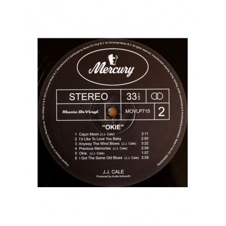 J.J. Cale - Okie (0600753366240) виниловая пластинка - фото 4