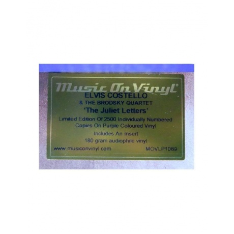 8719262017450, Виниловая пластинка Costello, Elvis, The Juliet Letters (coloured) - фото 7
