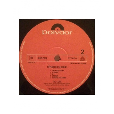 0600753030424, Виниловая пластинка Cure, The, Seventeen Seconds - фото 4
