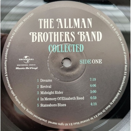The Allman Brothers Band - Collected (8719262012929) виниловая пластинка - фото 6