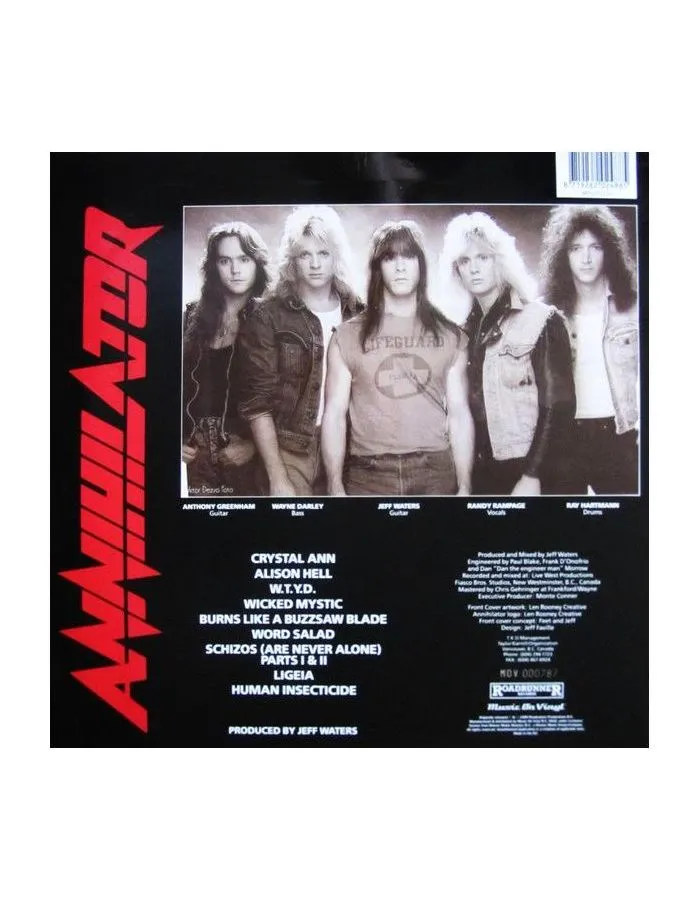 8719262024885, Виниловая пластинка Annihilator, Alice In Hell (coloured) - фото 2