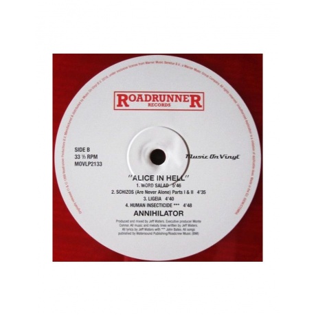 8719262024885, Виниловая пластинка Annihilator, Alice In Hell (coloured) - фото 4