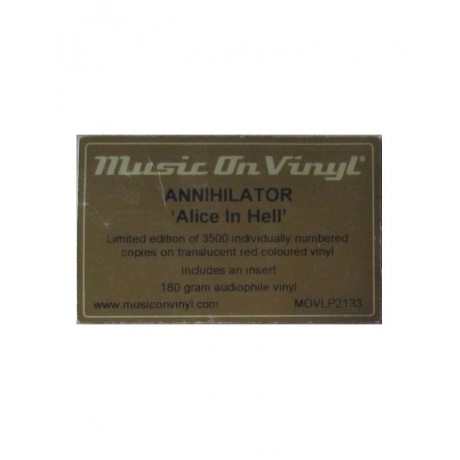 8719262024885, Виниловая пластинка Annihilator, Alice In Hell (coloured) - фото 7