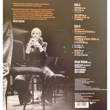 Alison Balsom - Quiet City (5054197150593) виниловая пластинка - фото 2