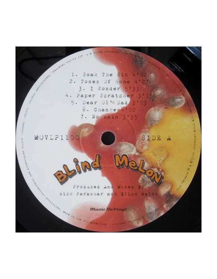 0600753440377, Виниловая пластинка Blind Melon, Blind Melon - фото 3