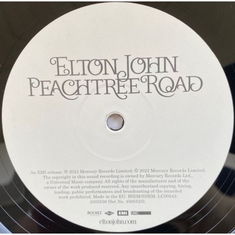 Elton John - Peachtree Road (0602445055333) виниловая пластинка - фото 6