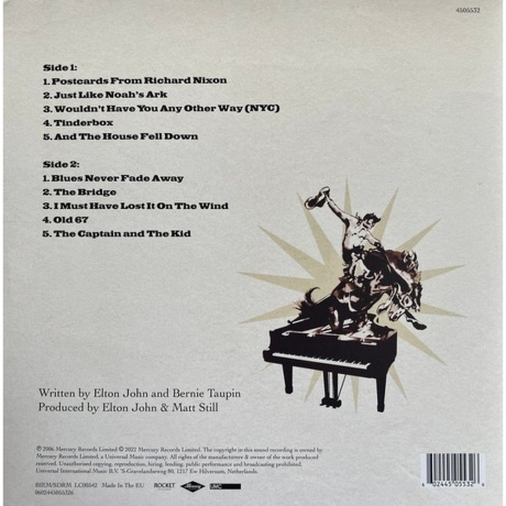 Elton John - The Captain &amp; The Kid (0602445055326) виниловая пластинка - фото 4