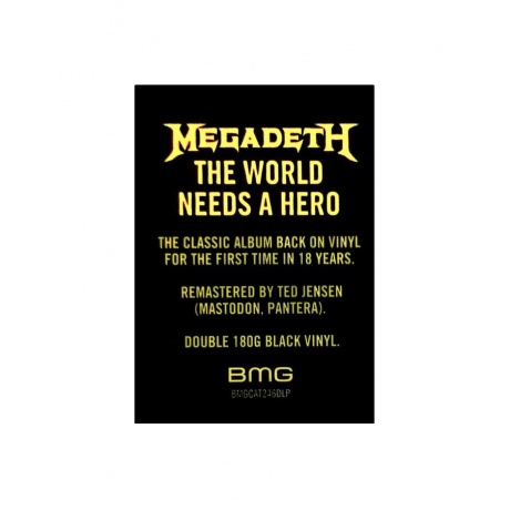 4050538373936, Виниловая пластинка Megadeth, The World Needs A Hero - фото 9