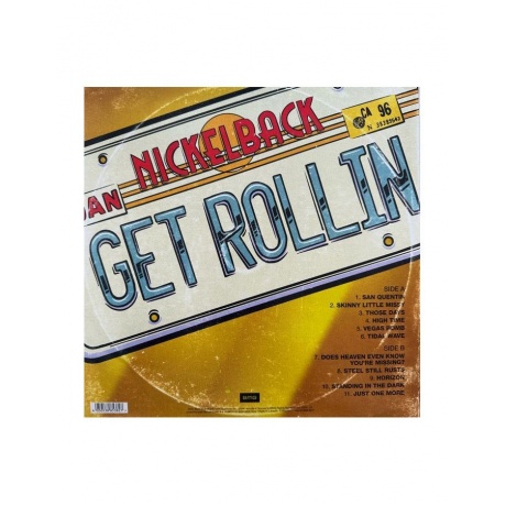 4050538853827, Виниловая пластинка Nickelback, Get Rollin' (coloured) - фото 2