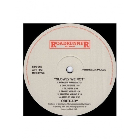 8719262008205, Obituary, Slowly We Rot виниловая пластинка - фото 2