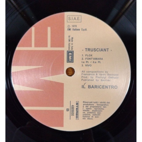 Il Baricentro - Trusciant (0602448896001) виниловая пластинка - фото 4