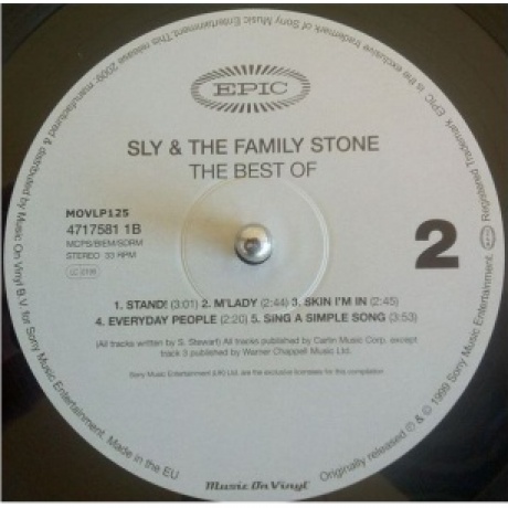 Sly &amp; The Family Stone - Best Of (5099747175817) виниловая пластинка - фото 5