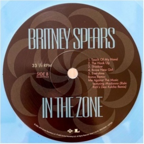 0196587791612, Spears, Britney, In The Zone (coloured) виниловая пластинка - фото 5