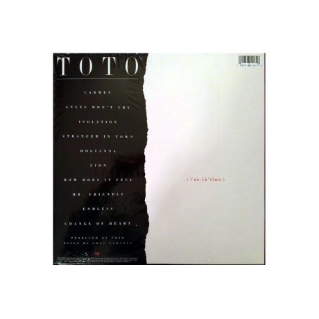 0190758011318, Виниловая пластинка Toto, Isolation - фото 2