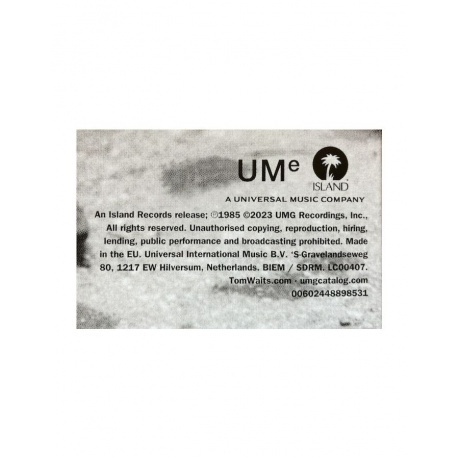 Tom Waits - Rain Dogs (0602448898531) виниловая пластинка - фото 5