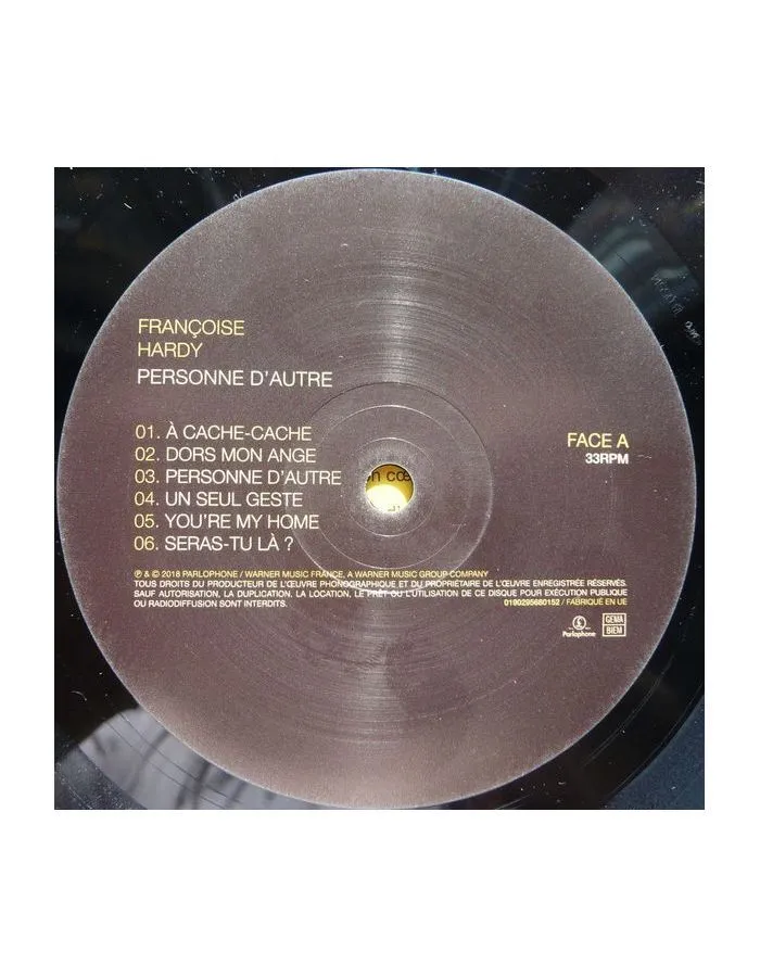 0190295680152, Виниловая пластинка Hardy, Franсoise, Personne D'Autre - фото 3
