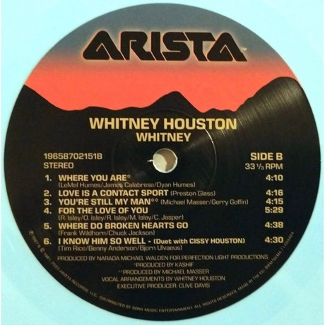 Whitney Houston - Whitney (coloured) (0196587146610) виниловая пластинка - фото 4
