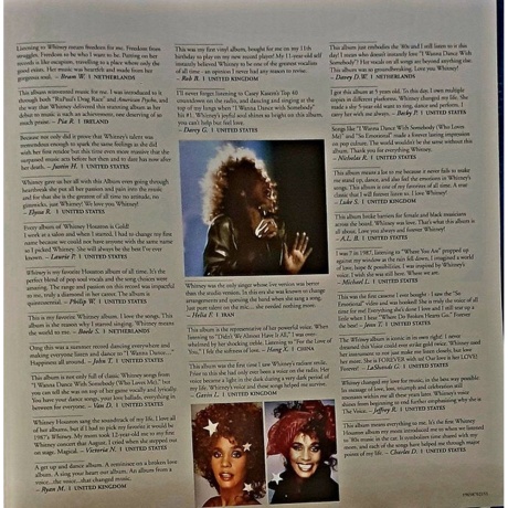 Whitney Houston - Whitney (coloured) (0196587146610) виниловая пластинка - фото 10