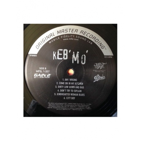 0821797135719, Виниловая пластинка Keb' Mo', Keb' Mo' (Original Master Recording) - фото 4