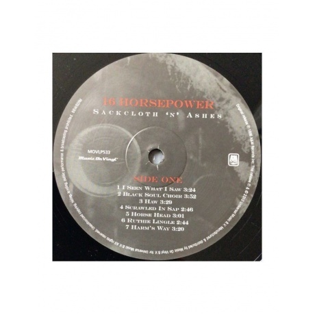 0600753381588, 16 Horsepower, Sackcloth 'n' Ashes виниловая пластинка - фото 3