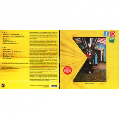 10 Cc - Sheet Music (Coloured Vinyl) (5060384460079) виниловая пластинка - фото 9