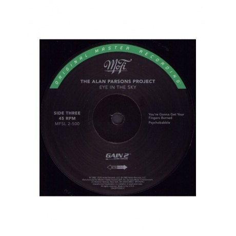 0821797250016, Виниловая пластинка Alan Parsons Project, The, Eye In The Sky (Original Master Recording) - фото 6