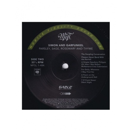 0821797148412, Виниловая пластинка Simon &amp; Garfunkel, Parsley, Sage, Rosemary And Thyme (Original Master Recording) - фото 4