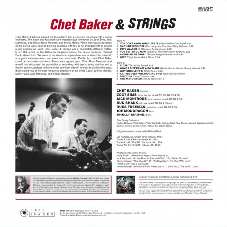 Chet Baker - Chet Baker &amp; Strings (8436569191118) виниловая пластинка - фото 2