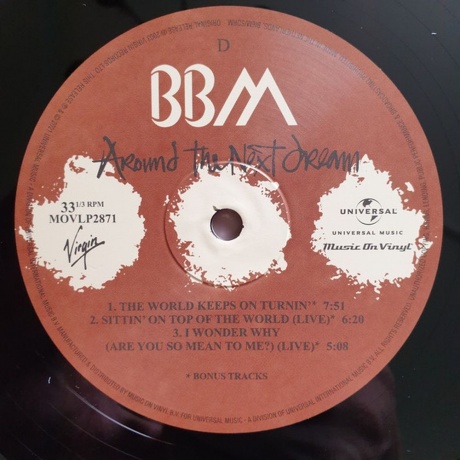 BBM (Bruce, Baker, Moore) - Around The Next Dream (0600753935583) виниловая пластинка - фото 5