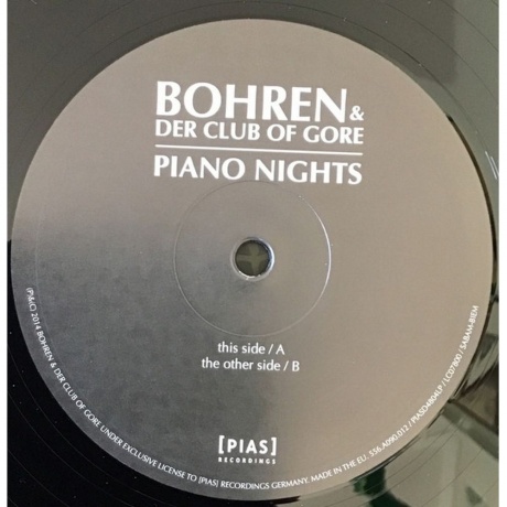 Bohren &amp; Der Club Of Gore - Piano Nights (5414939589119) виниловая пластинка - фото 3