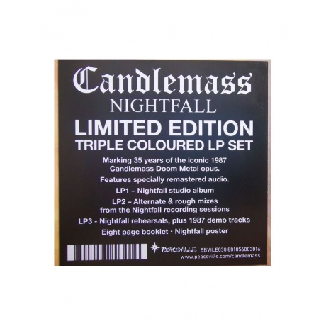0801056803016, Виниловая пластинка Candlemass, Nightfall (Box) (coloured) - фото 3